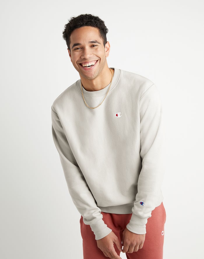 Champion Reverse Weave Crew Mens Discount - Champion Sweatshirt - Grey